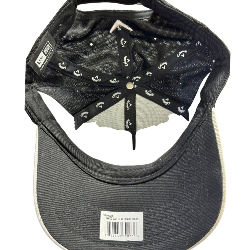 NWT Callaway Golf Hat Mens OSFA Black Tour Authentic New Era Mesh FT Fusion Cap - Picture 5 of 6